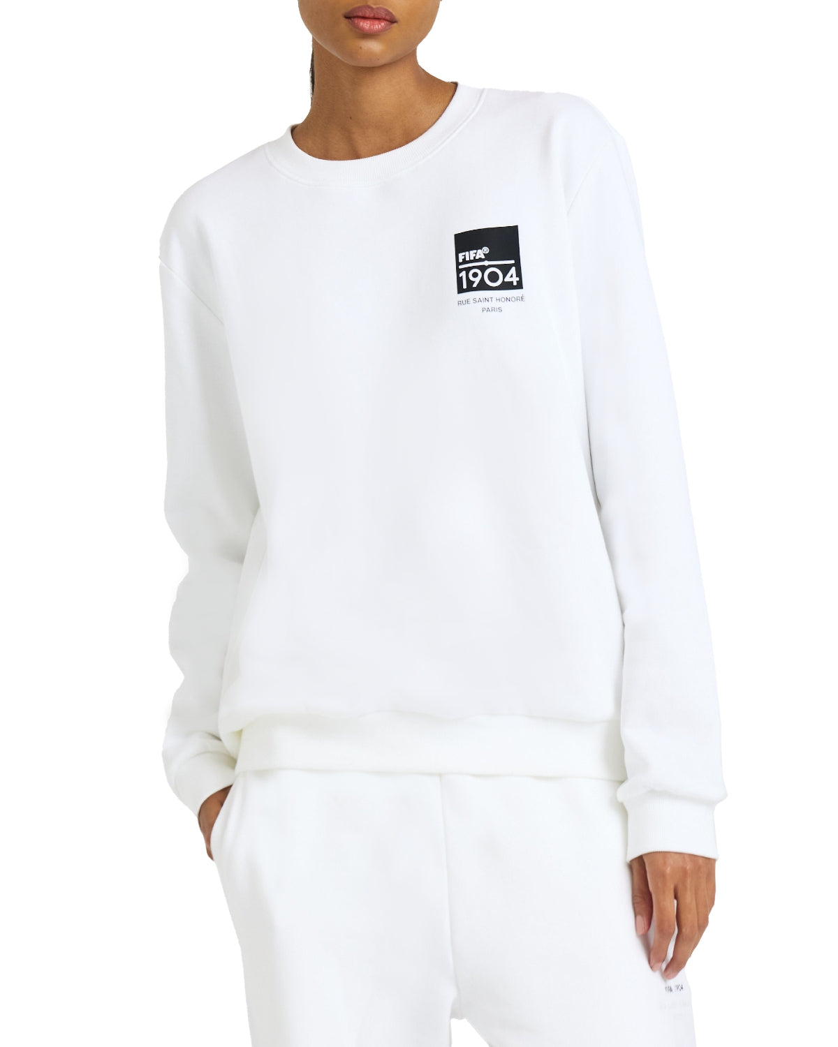FIFA 1904 White Square Crewneck - Unisex