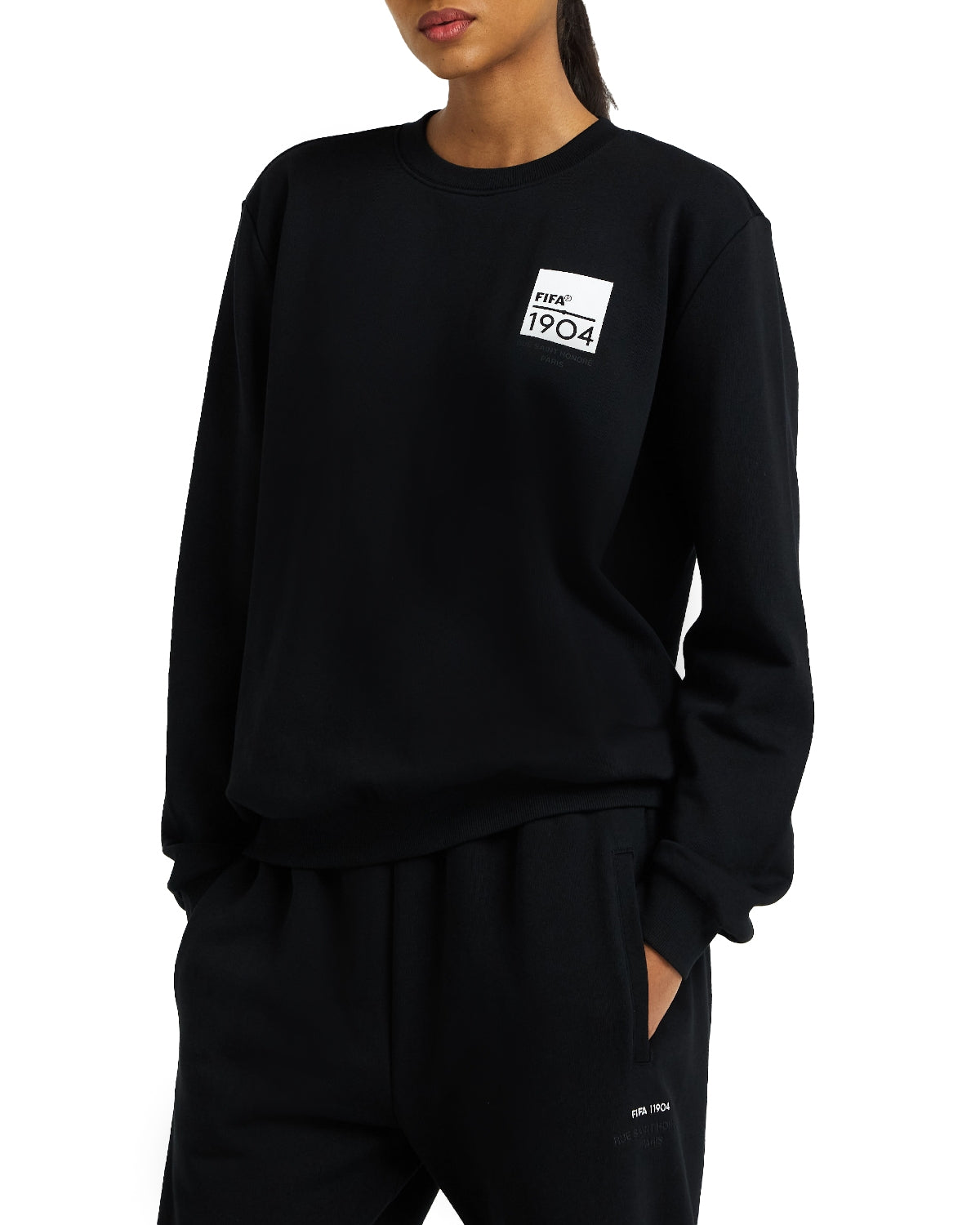 FIFA 1904 Black Square Crewneck - Unisex