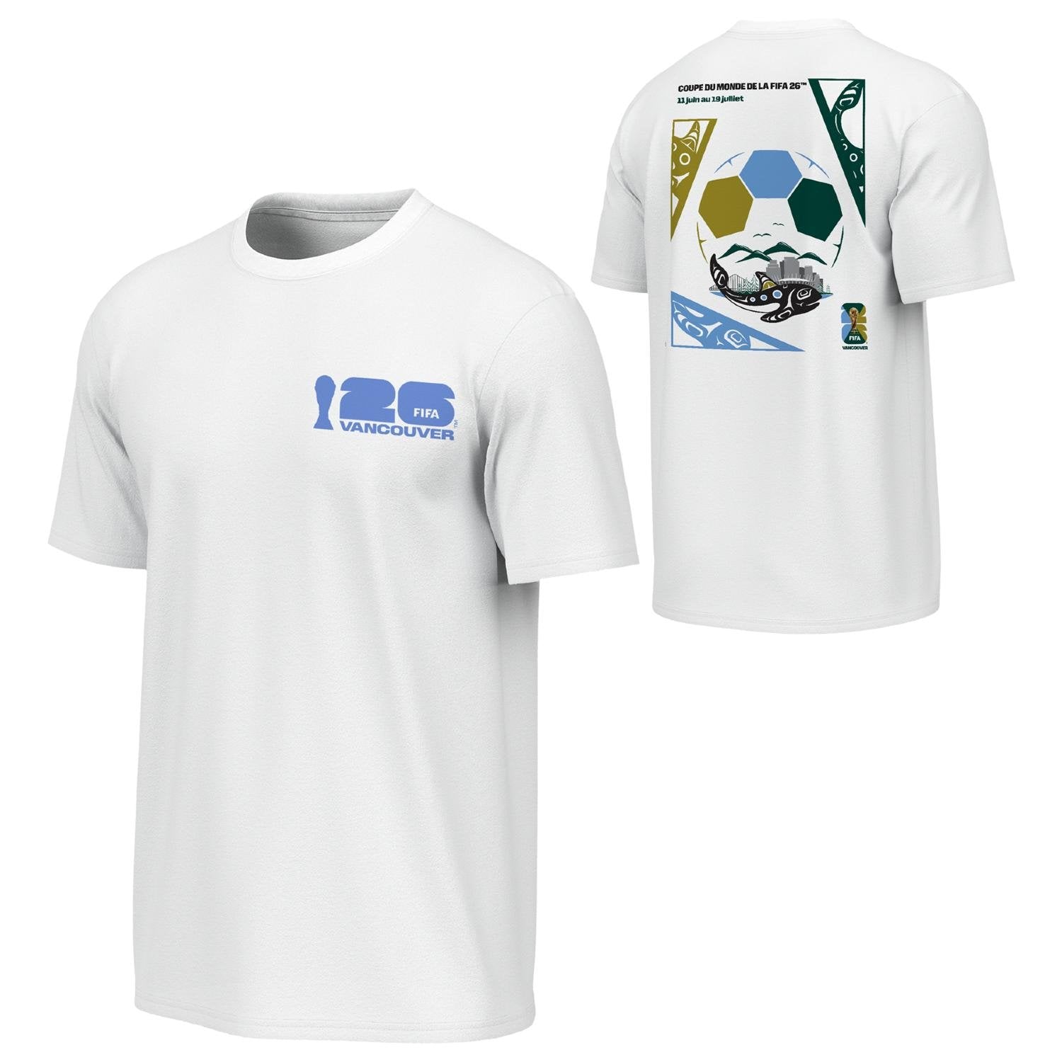 FIFA World Cup 2026™ Vancouver Poster White T-Shirt [FRE] - Unisex