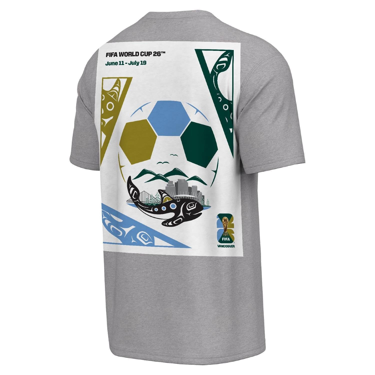FIFA World Cup 2026™ Vancouver Poster Grey T-Shirt [ENG] - Unisex